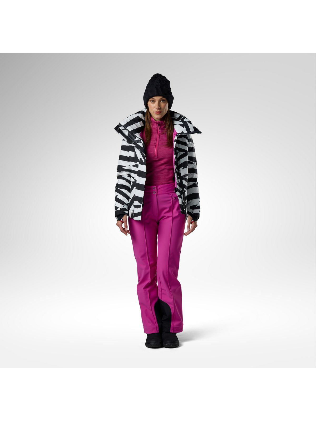 Spodnie narciarskie damskie ROSSIGNOL W Resort Softshell Pant różowe
