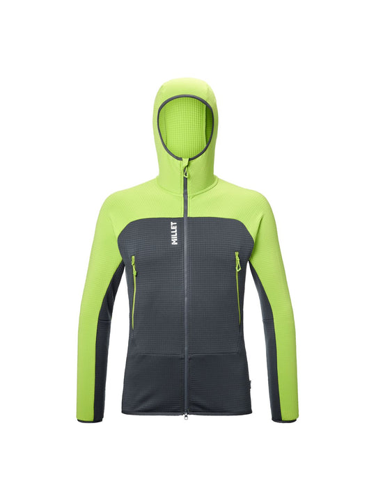 Bluza męska MILLET Fusion Grid Hoodie M żółta limonkowa
