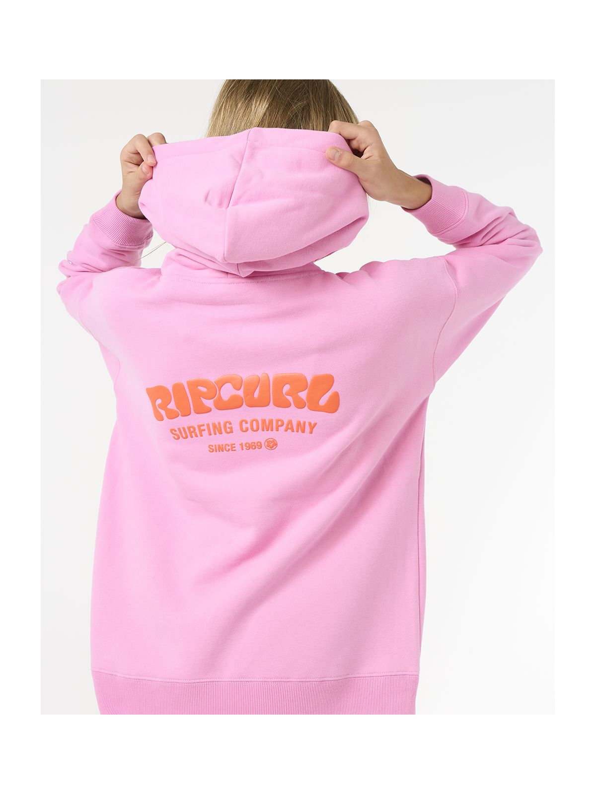 Bluza RIP CURL Surf Puff Hood-Girl różowy