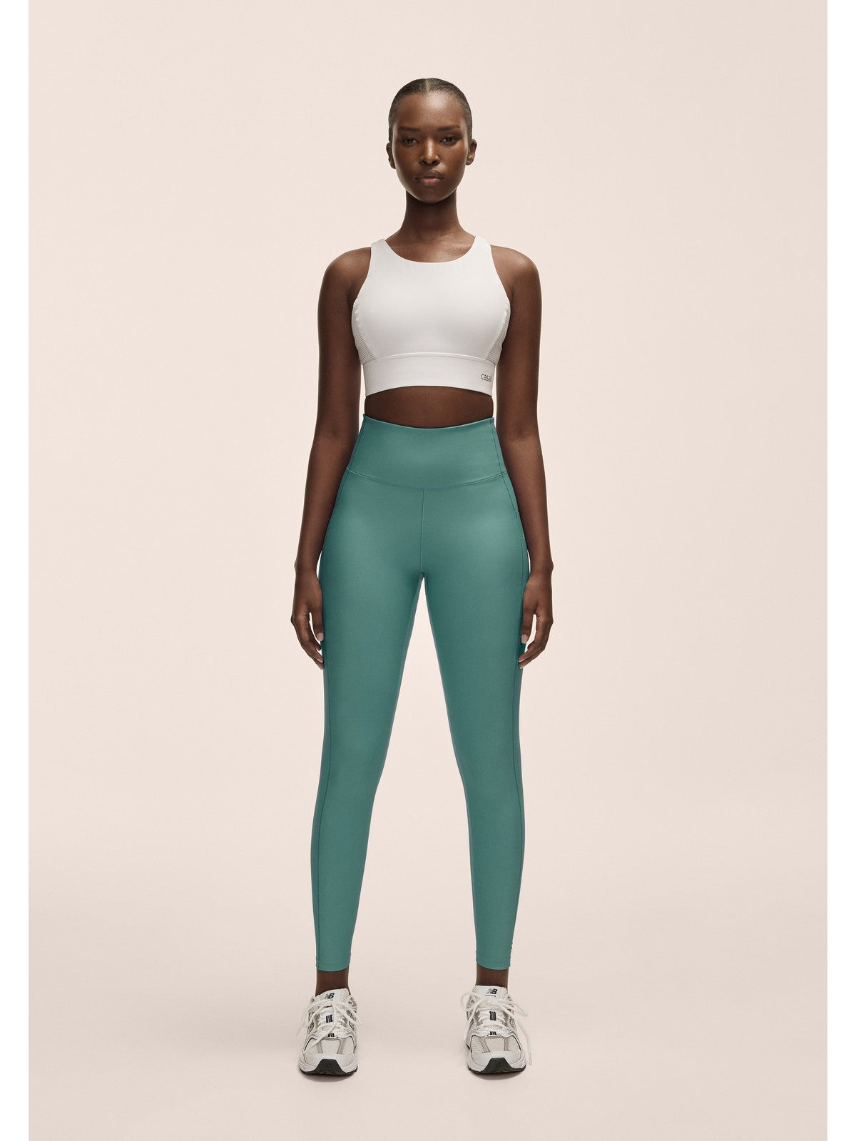 Legginsy damskie CASALL Pure Pocket High Waist Tights kolor zielony
