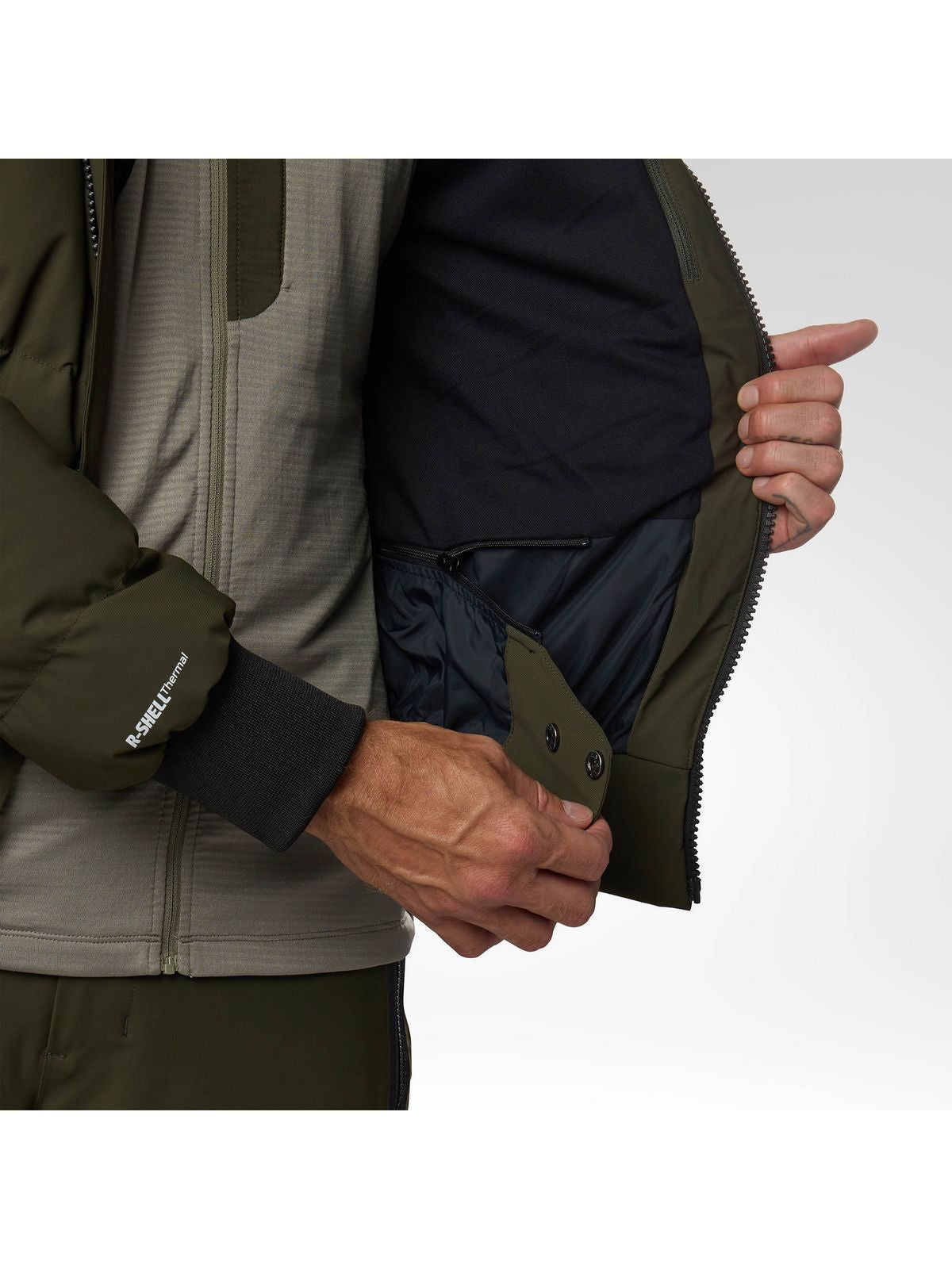 Kurtka narciarska męska ROSSIGNOL M Snowblaze Down Bomber Jacket zielona