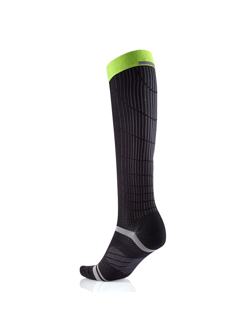 Skarpety kompresyjne do biegania SIDAS Endurance Racing Knee czarno żółte