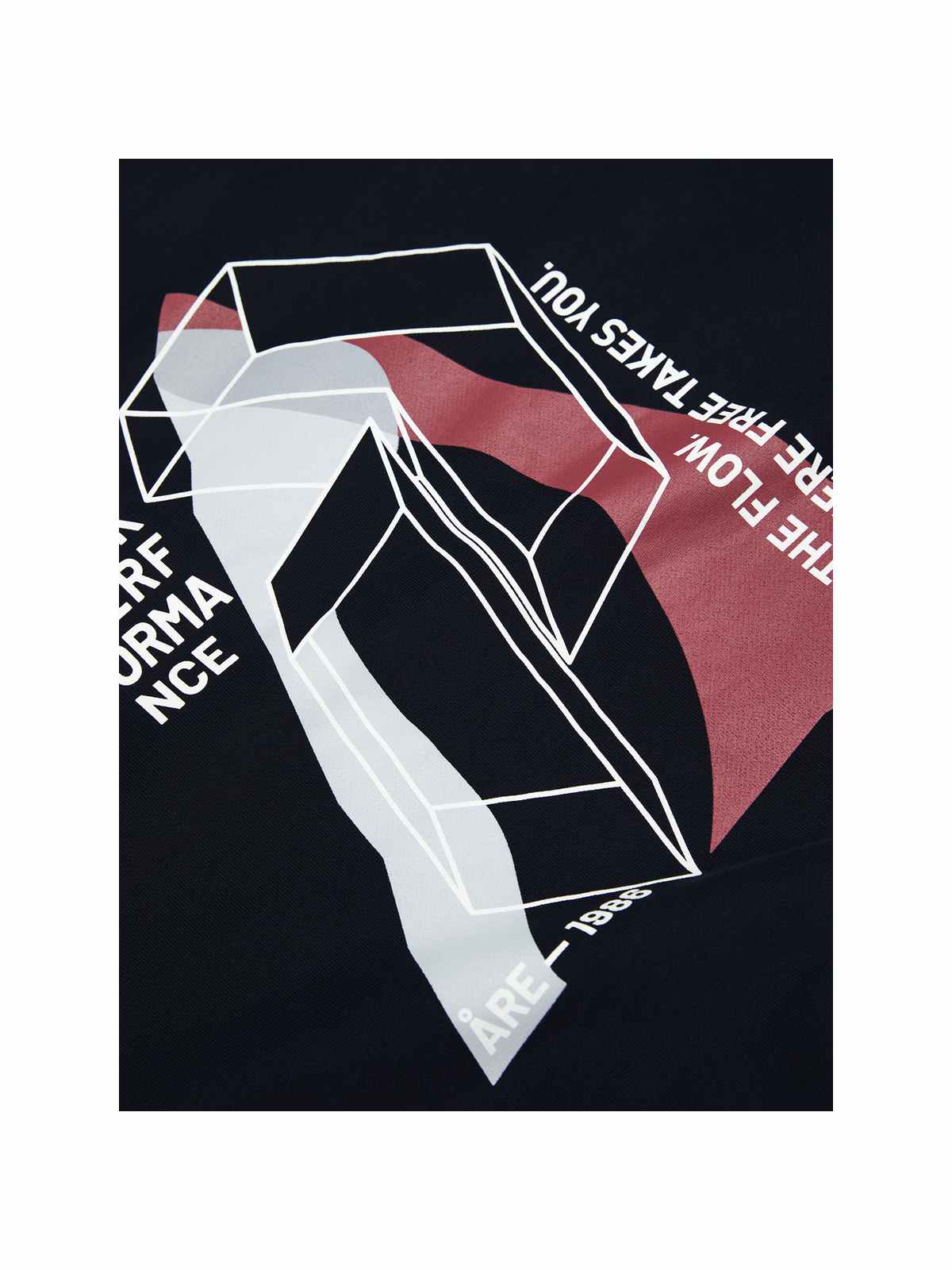Bluza damska PEAK PERFORMANCE W Terry Graphic Crew kolor czarny