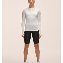 Koszulka damska Casall Maze Long Sleeve biały
