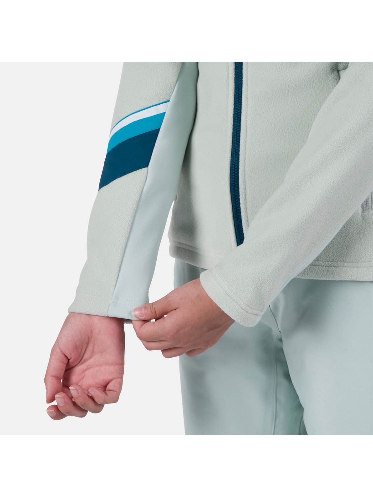 Bluza damska ROSSIGNOL W Strawpile Fleece Fz szary