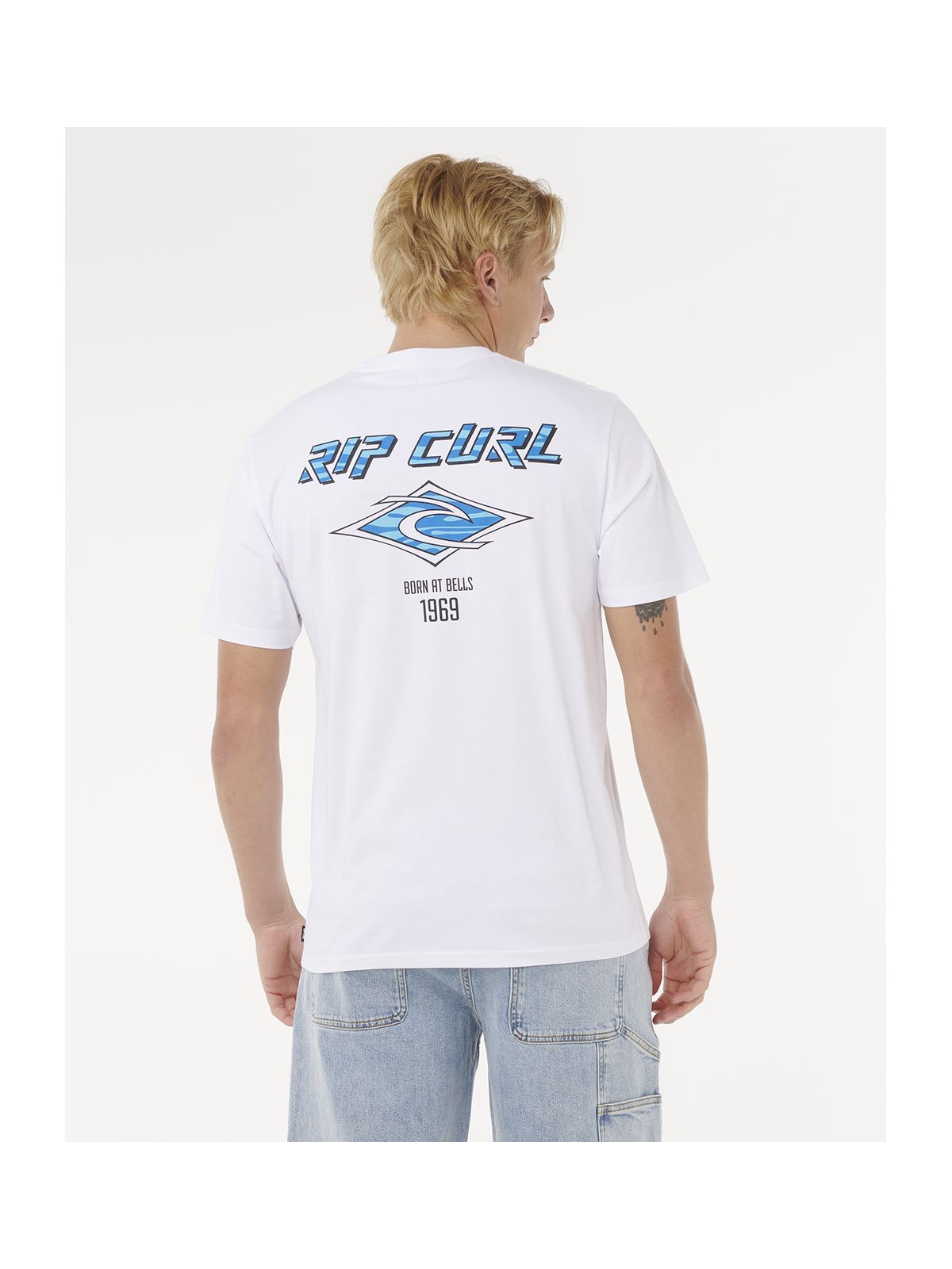 Koszulka RIP CURL Fade Out Icon Tee biały