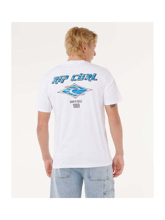 Koszulka RIP CURL Fade Out Icon Tee biały
