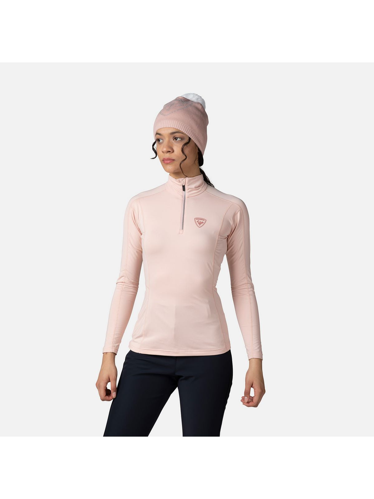 Bluza Rossignol W Classique 1/2 Zip różowy