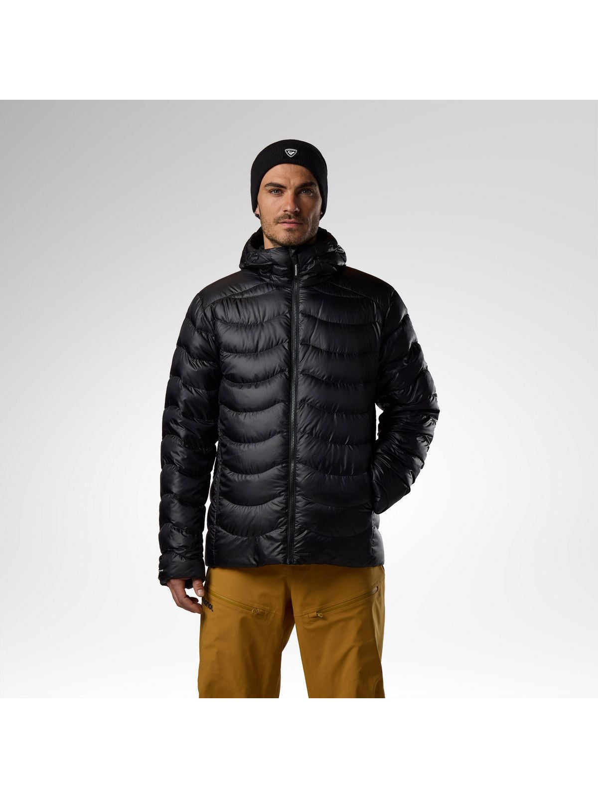 Kurtka puchowa męska ROSSIGNOL M Verok Down Hoodie Jacket czarna