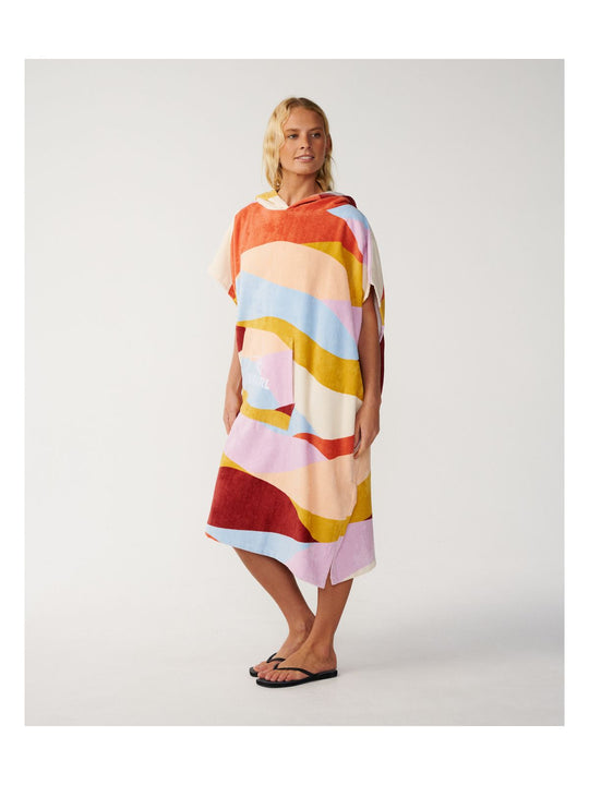 Ponczo damskie RIP CURL Mixed Hooded Towel multikolor
