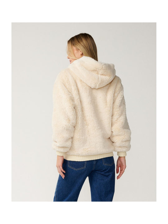 Polar damski RIP CURL Bossa Nova Fluffy Polar Fleece biały
