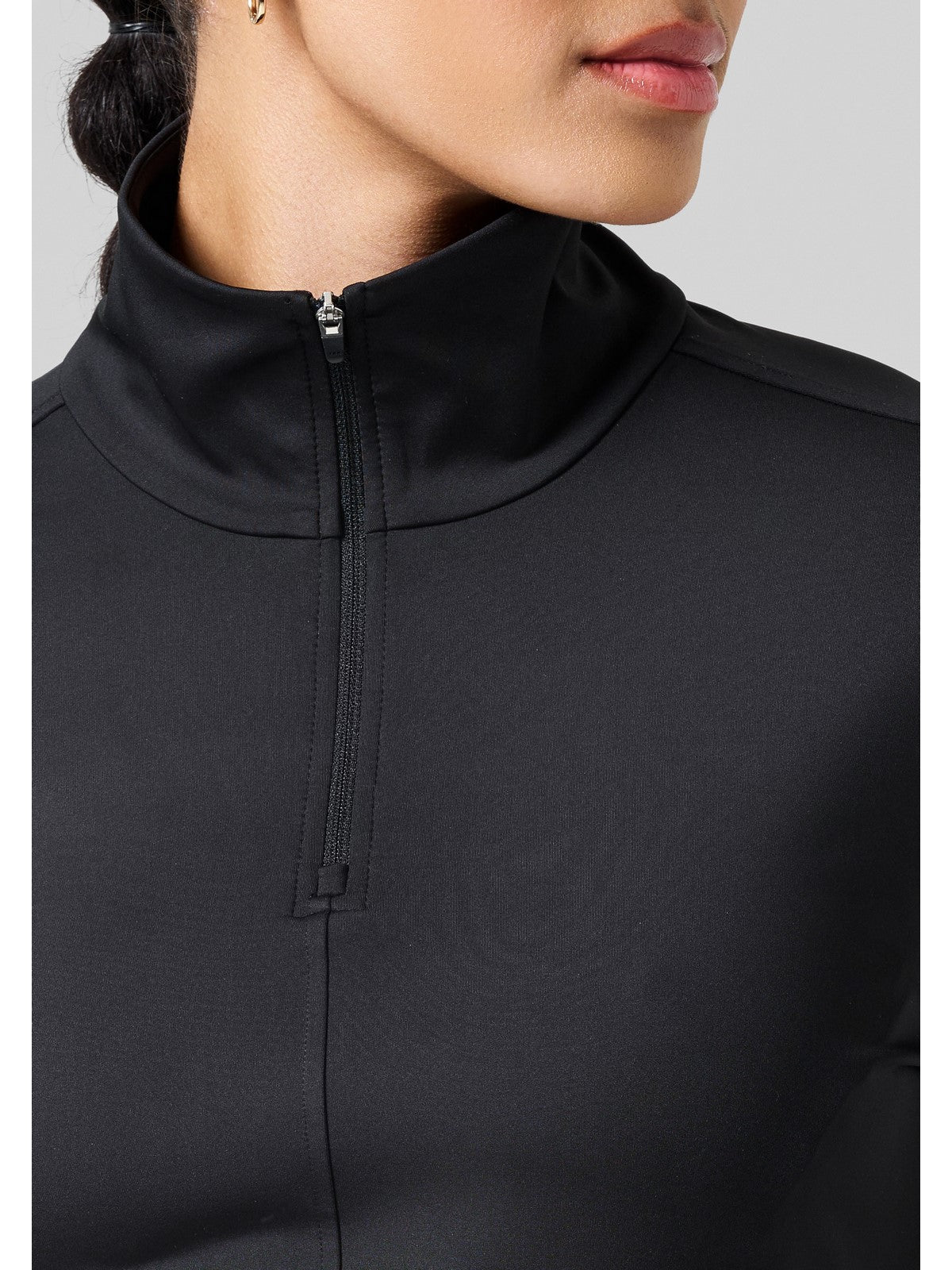 Koszulka damska CASALL Serene Half Zip Long Sleeve kolor czarny
