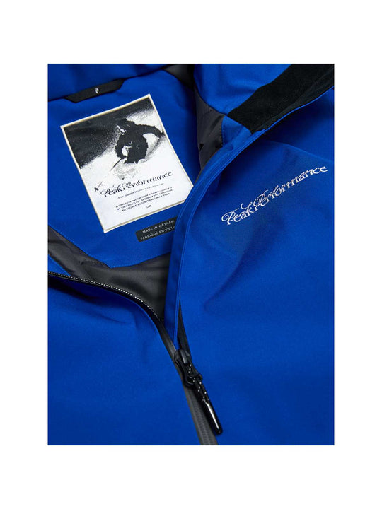 Kurtka narciarska damska PEAK PERFORMANCE 40Y Anima HIPE 2L Insulated Shell Jacket niebieska
