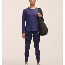 Legginsy damskie Casall Essential Printed Tights fioletowy - Adventure Sports
