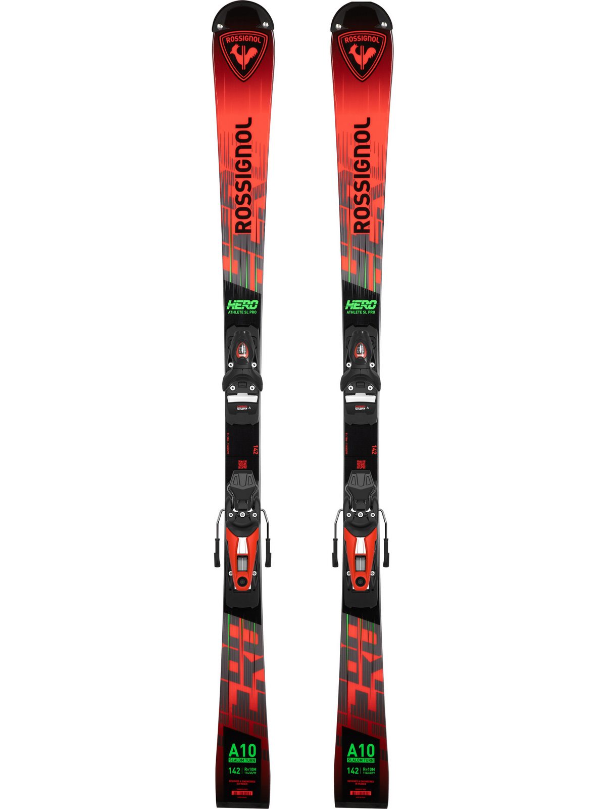 Narty ROSSIGNOL HERO SL PRO 128-149 R21 + wiązania LOOK NX 10