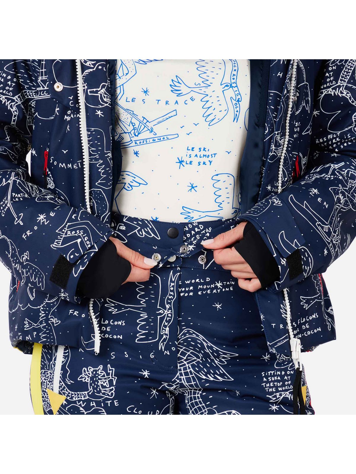 Kurtka narciarska damska ROSSIGNOL W JCC SUBLIM JKT granatowa