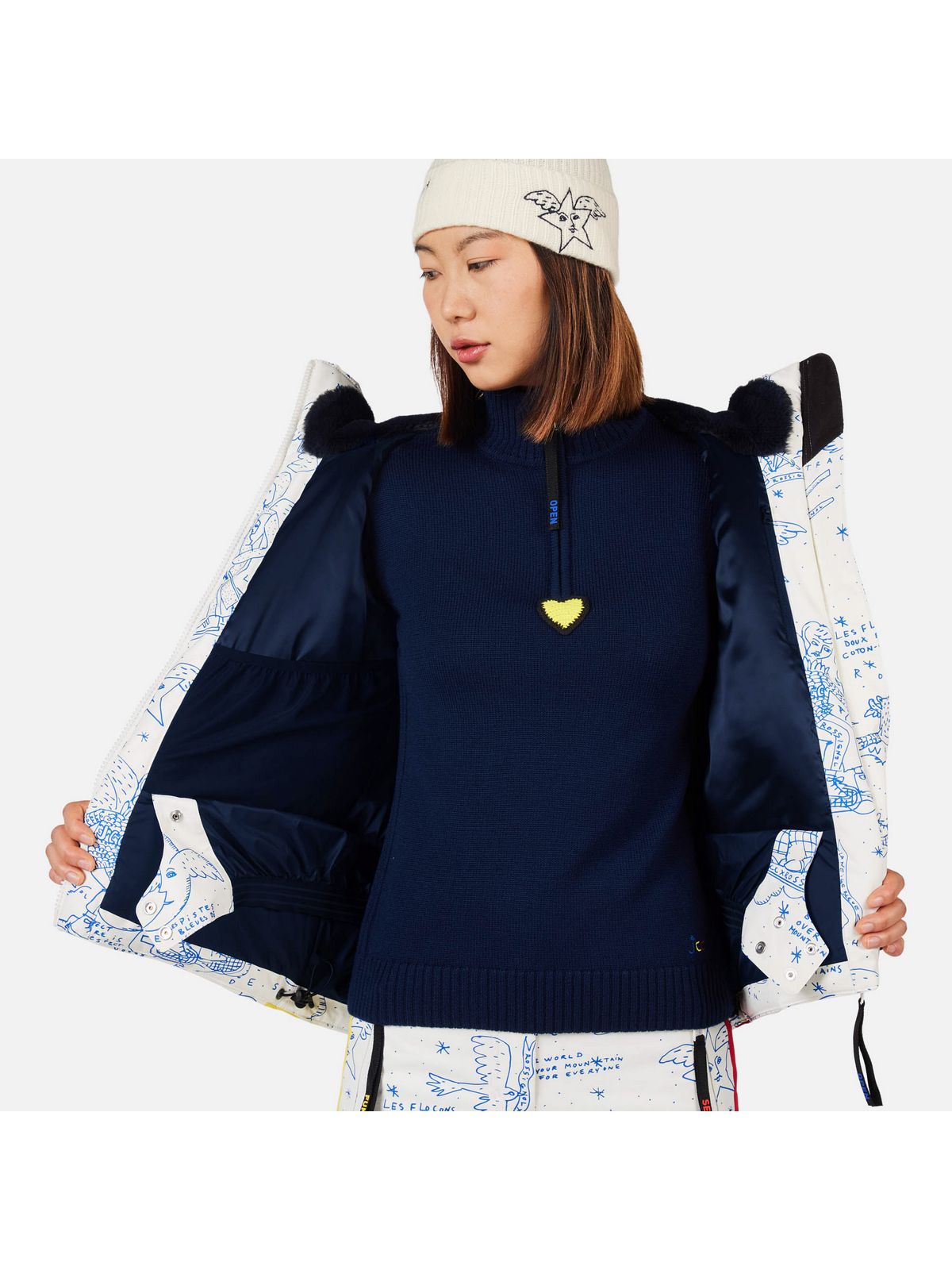 Kurtka narciarska damska ROSSIGNOL W JCC SUBLIM JKT biały