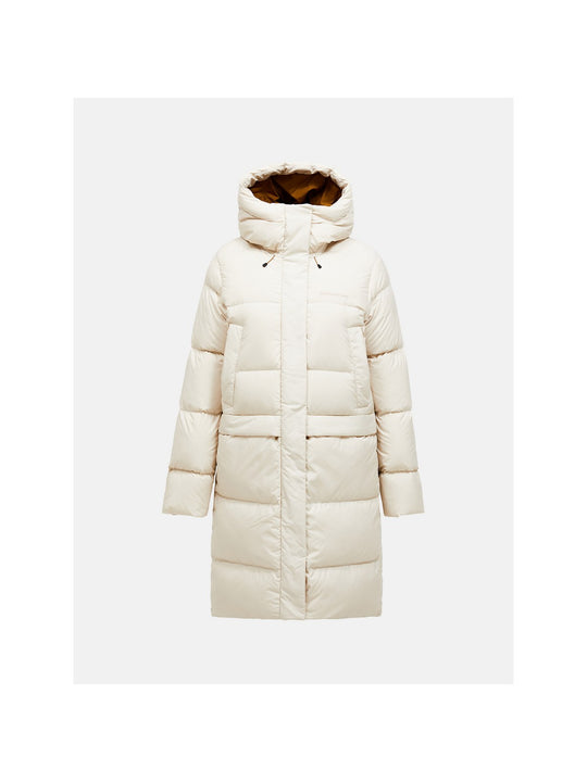 Kurtka PEAK PERFORMANCE W Quiver Down Parka piaskowy
