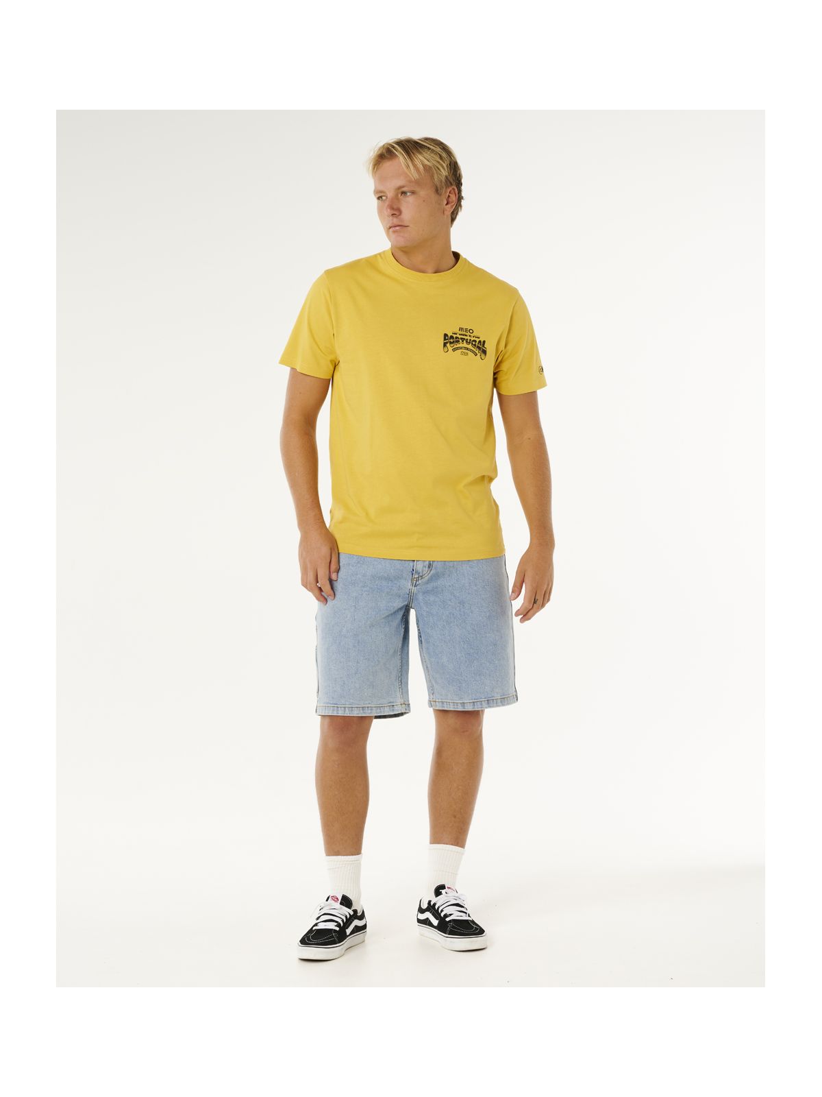 Koszulka męska RIP CURL Meo Peniche Pro 26 Event Tee żółta