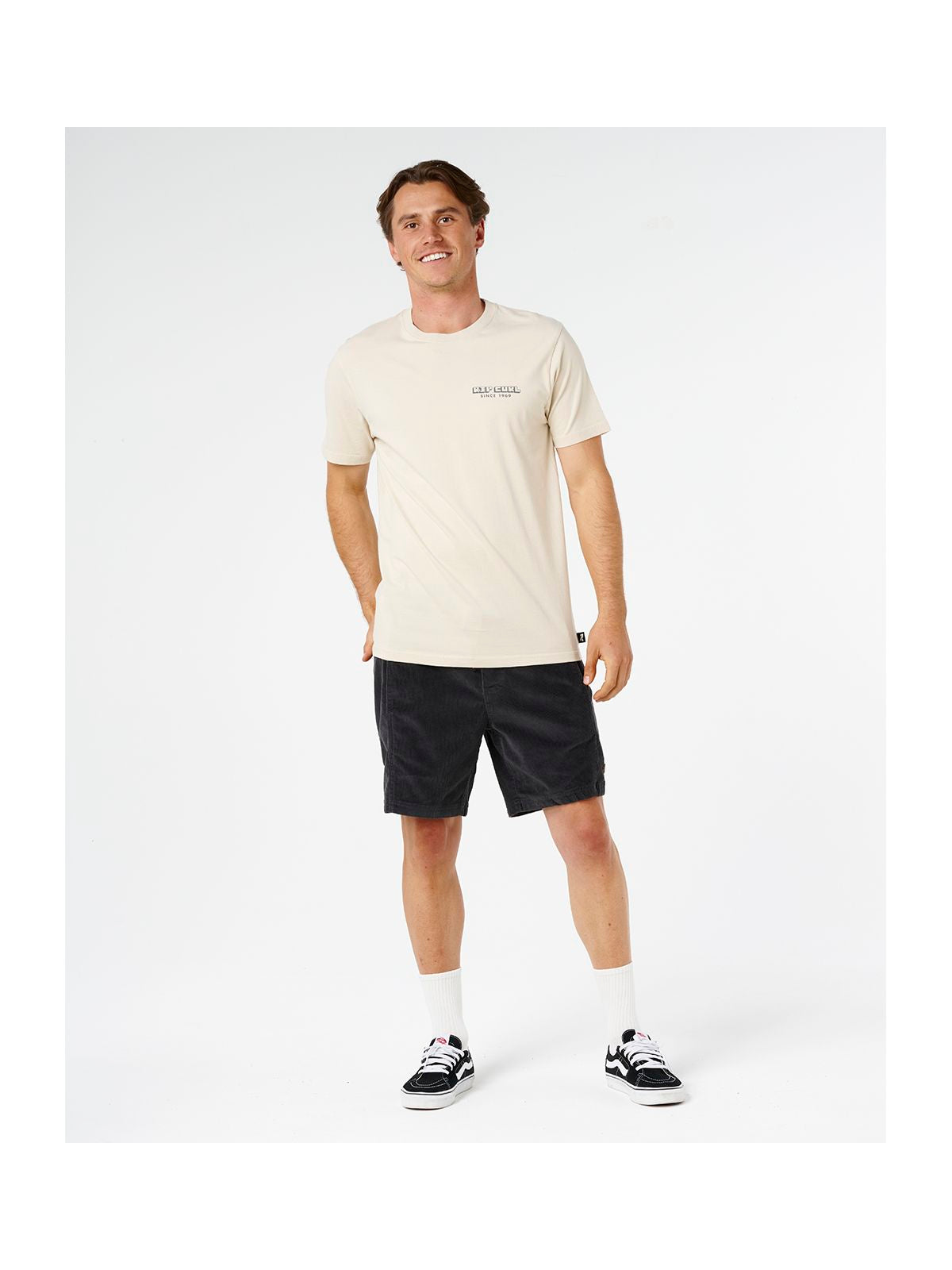 Koszulka męska RIP CURL Aots Sailboat Tee beżowa