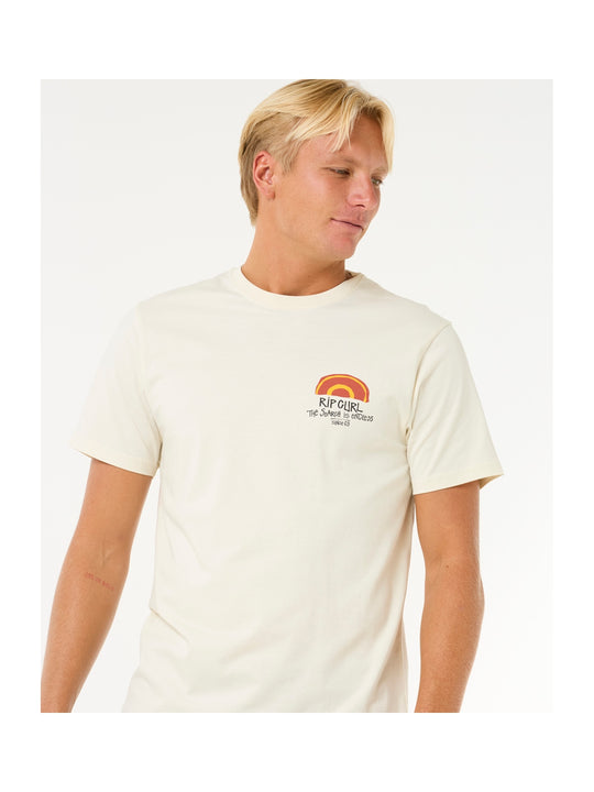 Koszulka męska RIP CURL Keep On Trucking Tee biała
