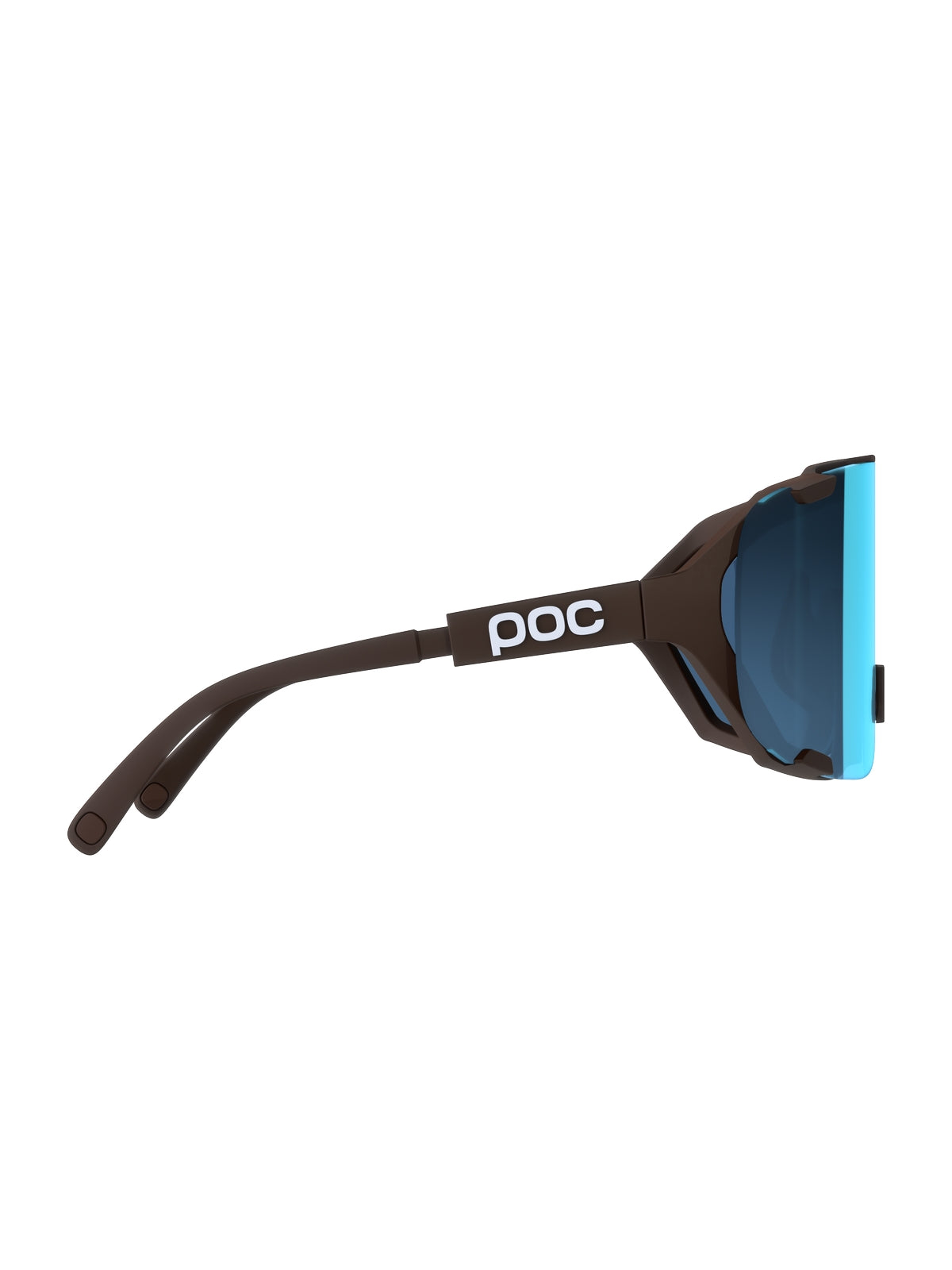 Okulary rowerowe POC Devour Mid brązowy - Clarity Universal/Sunny Turquoise Cat. 3
