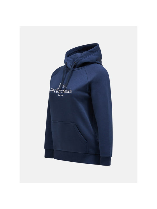 Bluza z kapturem damska Peak Performance W Original Hood niebieski
