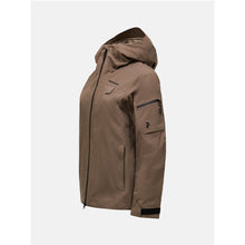 Kurtka narciarska damska PEAK PERFORMANCE Alpine GORE-TEX 2L Insulated Shell Jacket brązowa
