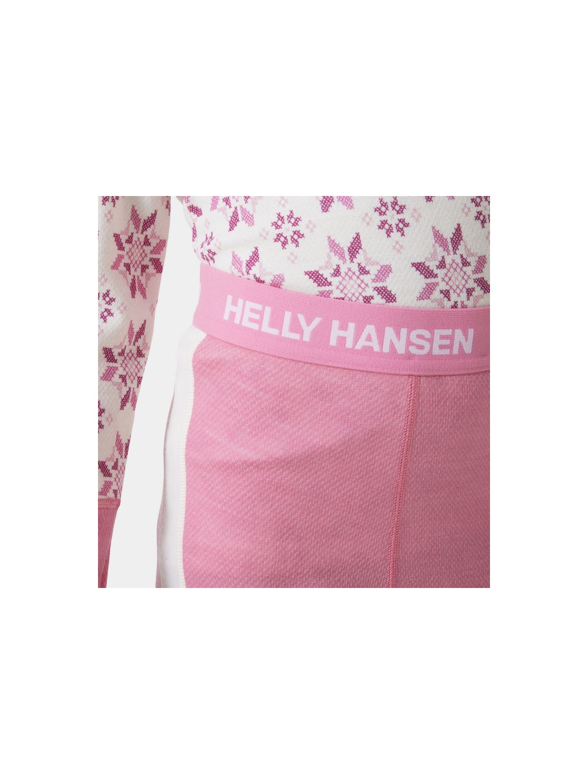 Bielizna Helly Hansen Jr Graphic Lifa Merino Set różowy