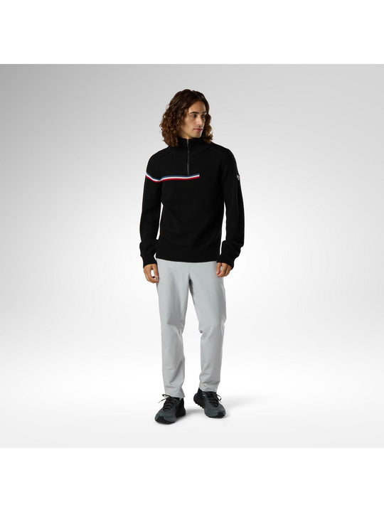Sweter męski ROSSIGNOL M Odysseus Half Zip Merino Swe czarny
