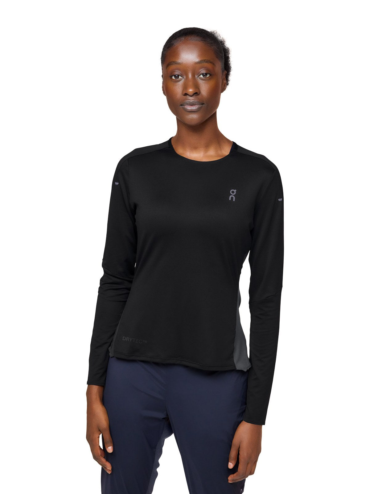 Longsleeve do biegania damski On Performance Long-T czarny