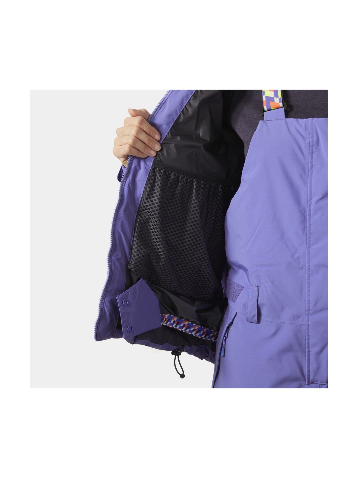 Kurtka narciarska damska HELLY HANSEN W EMIKO RIDABLE PUFFY JACKET fioletowa