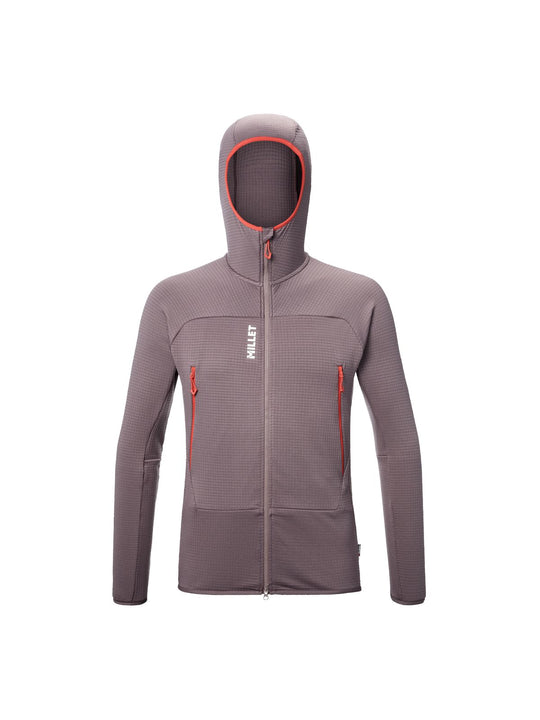 Bluza męska MILLET Fusion Grid Hoodie M fioletowa śliwkowa
