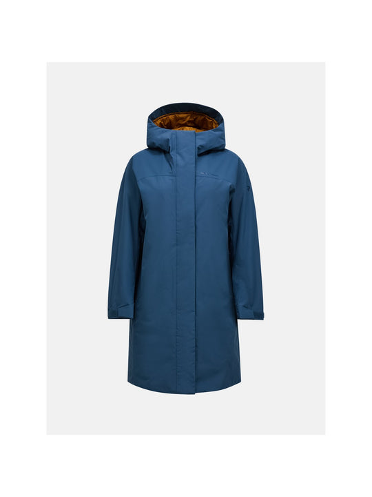 Kurtka PEAK PERFORMANCE W Treeline Insulated Parka niebieski
