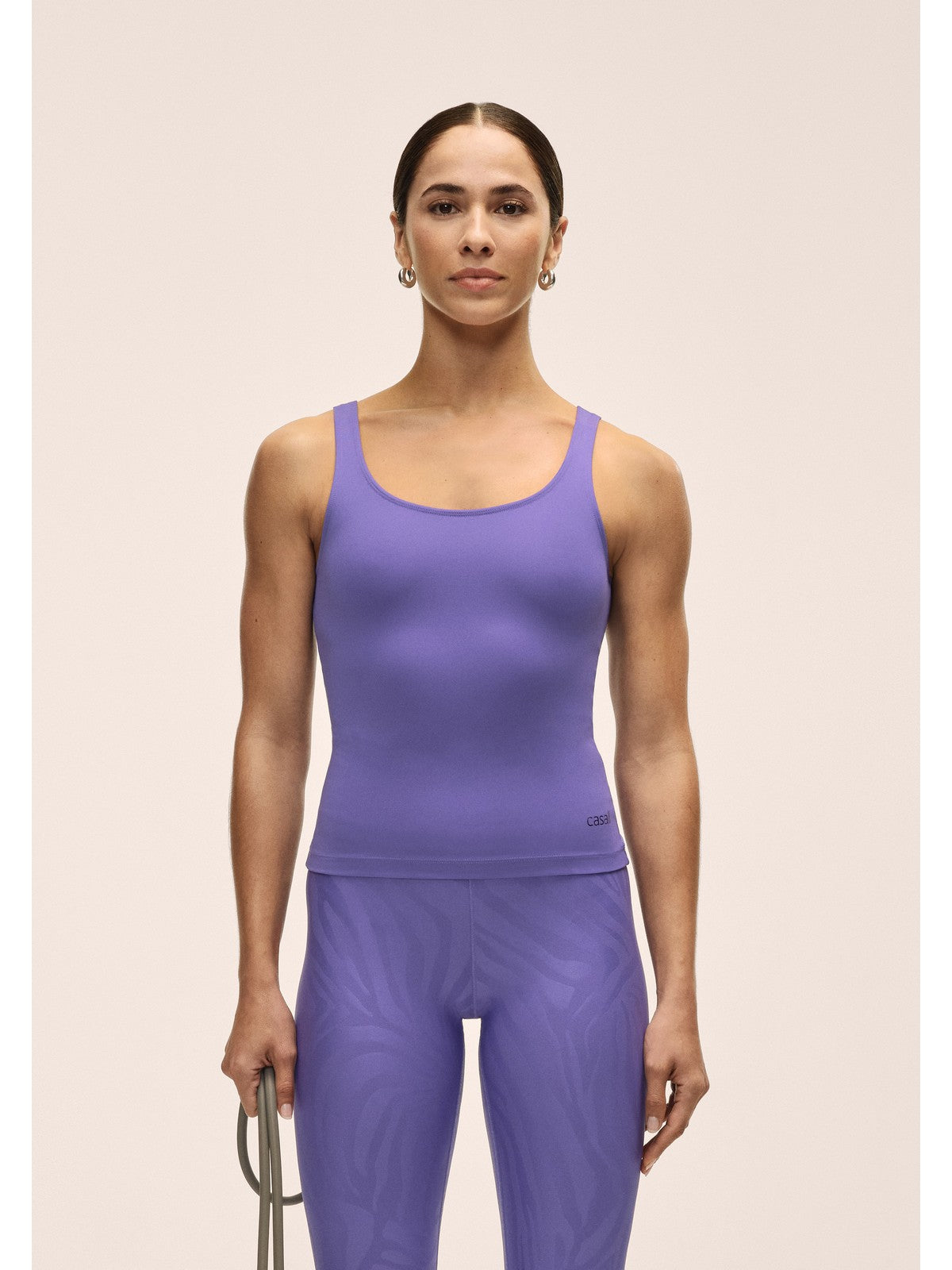 Koszulka treningowa damska CASALL Scoop Tank kolor fioletowy