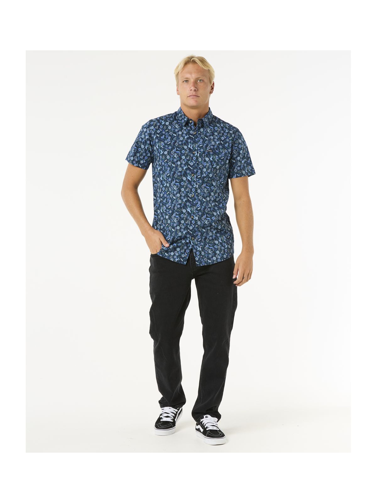 Koszula RIP CURL Floral Reef S/S Shirt granatowy