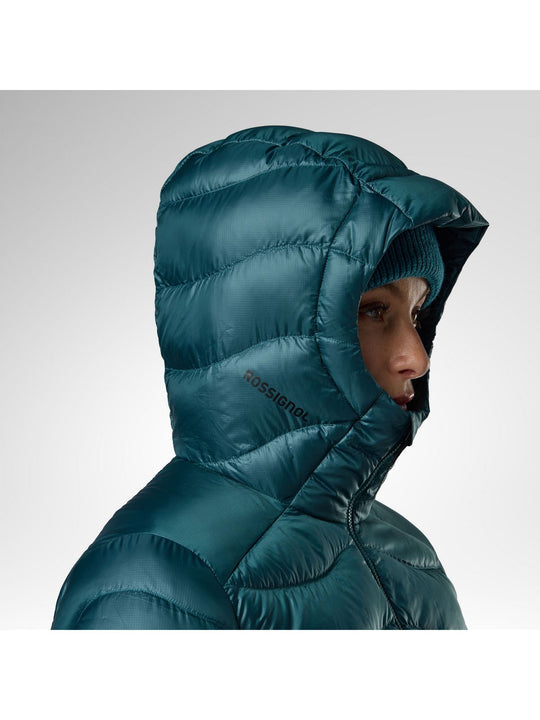 Kurtka narciarska damska ROSSIGNOL W Verok Down Hoodie Jacket zielona

