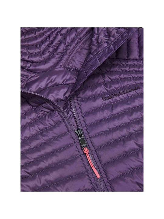 Kurtka damska PEAK PERFORMANCE Monolight Insulated Hood Jacket fioletowa
