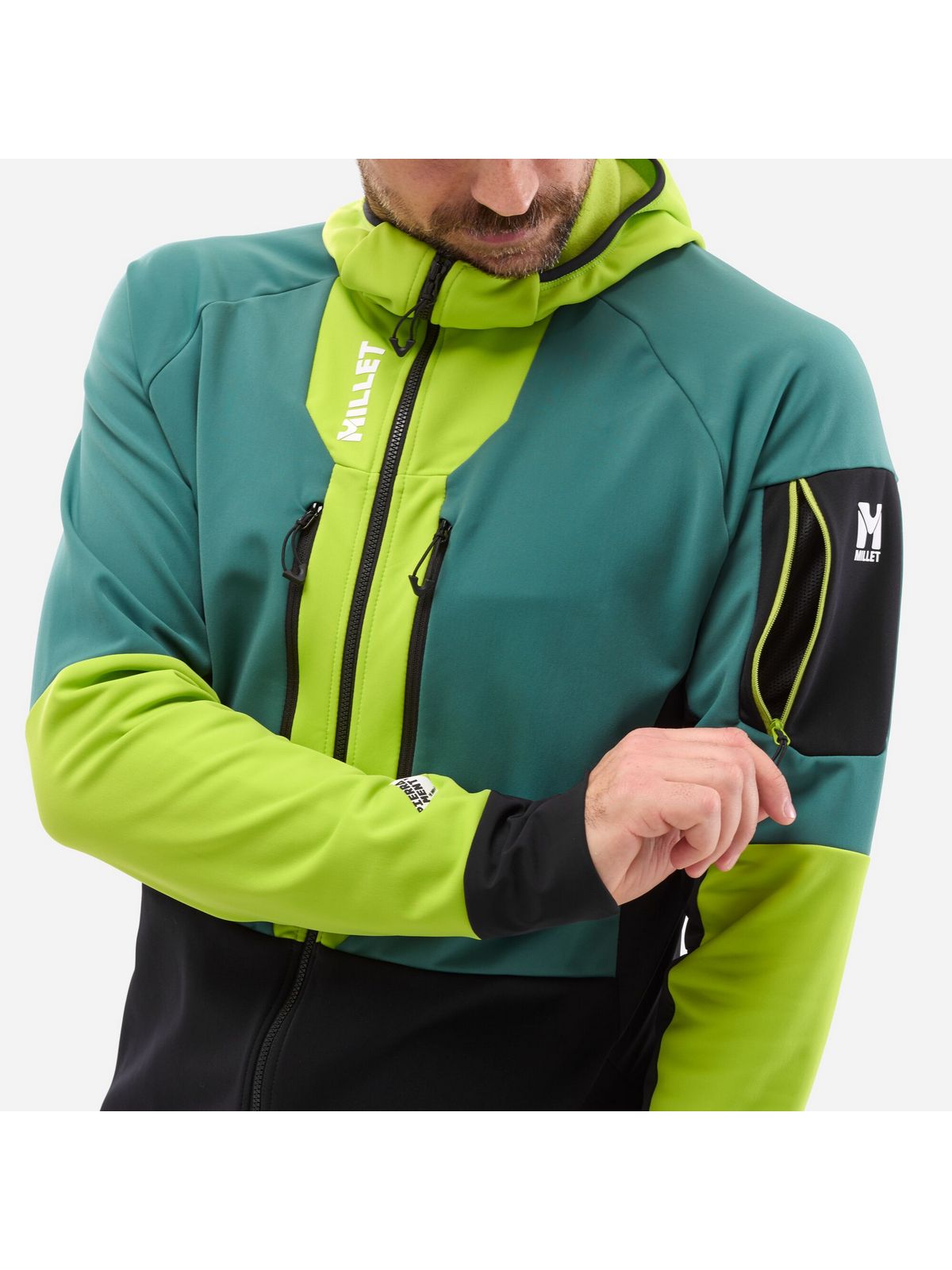 Kurtka narciarska męska MILLET M PIERRAENT HOODIE czarna