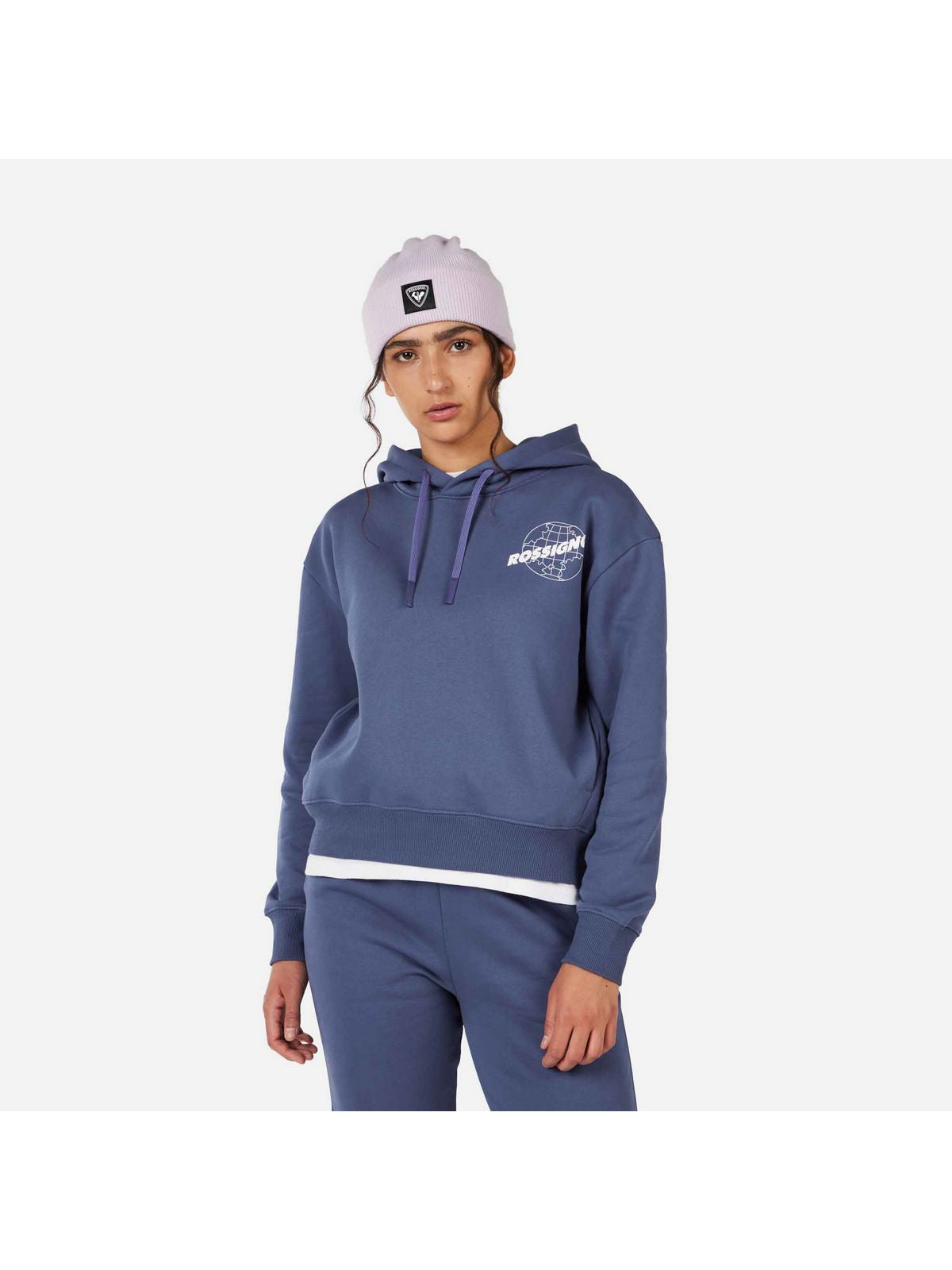 Bluza damska ROSSIGNOL W WATERFALL H RELAX SWEATSHIRT niebieska