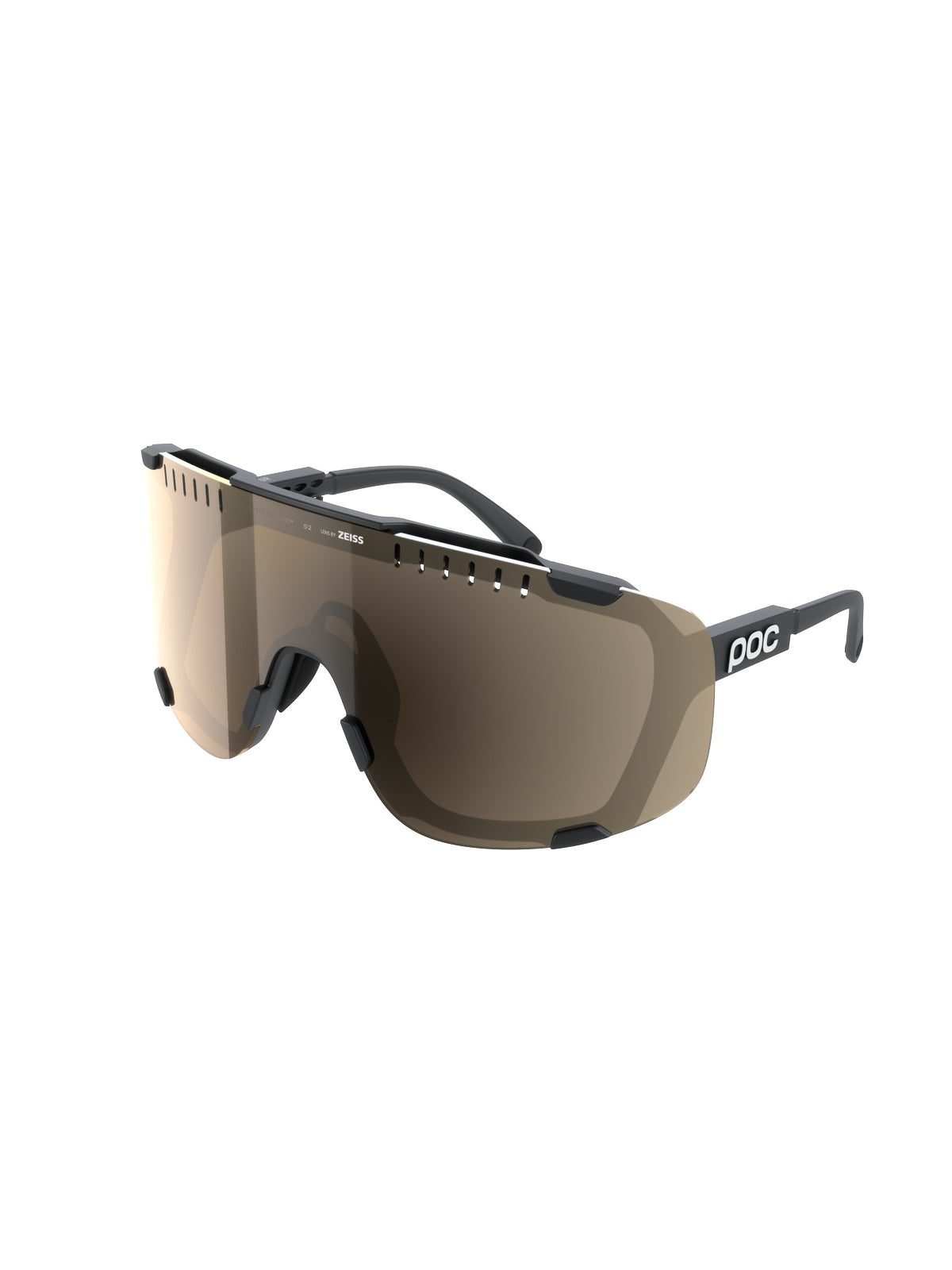 Okulary rowerowe POC Devour czarne - Clarity Trail/Partly Sunny Silver cat.2