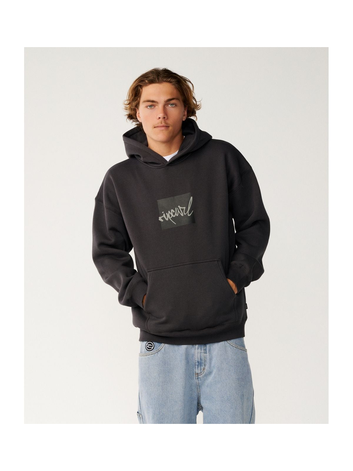 Bluza męska RIP CURL Rip Script Icon Hood czarna