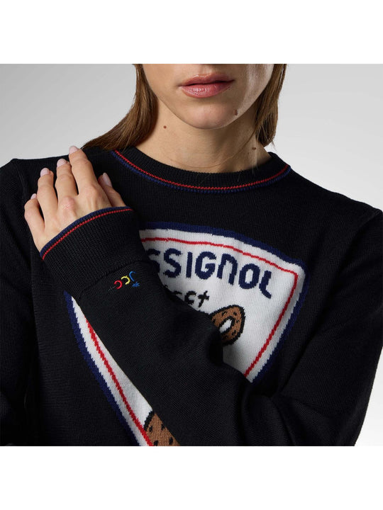 Sweter damski ROSSIGNOL W Jcc Crew Sweater czarny
