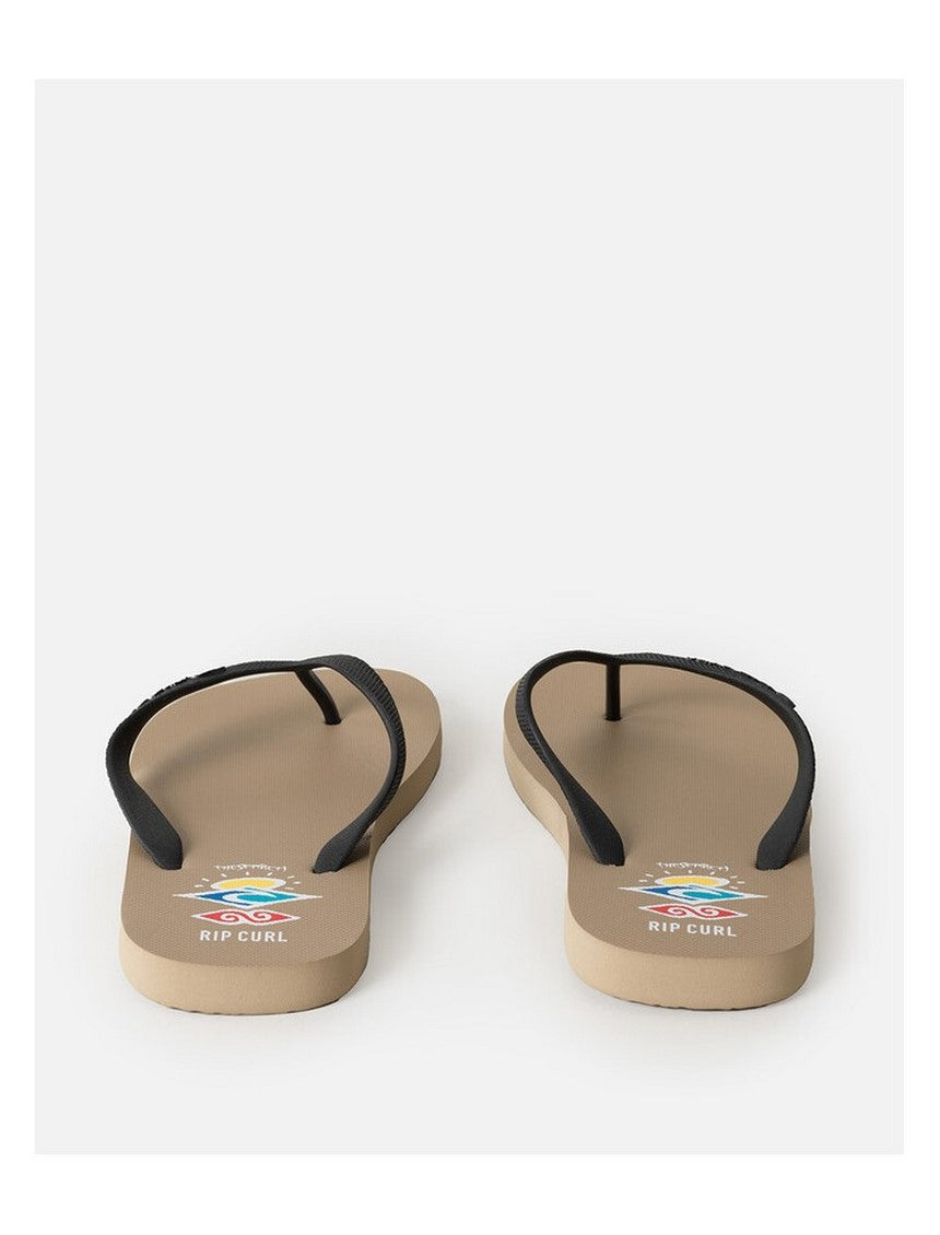 Japonki plażowe męskie RIP CURL Icons Of Surf Bloom Open Toe beżowe