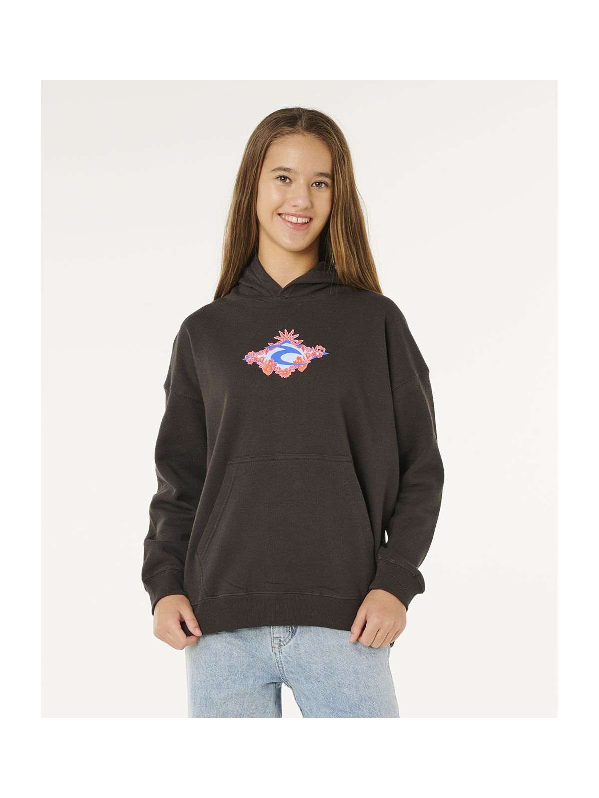 Bluza dziewczęca RIP CURL Sunshine Squad Hood - Girl czarna