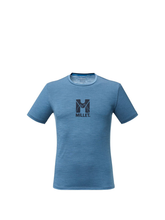 Koszulka męska MILLET Ubic Wool Ts Ss M niebieska
