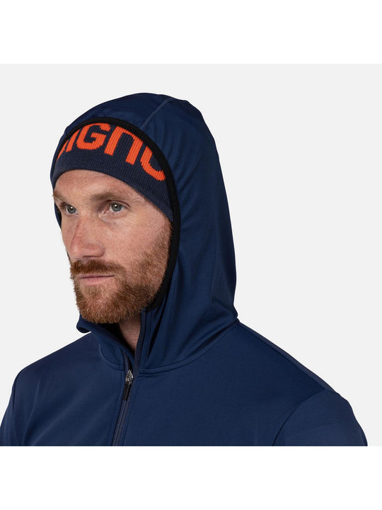 Bluza męska ROSSIGNOL Mid Layer Stretch Hoodie granatowa
