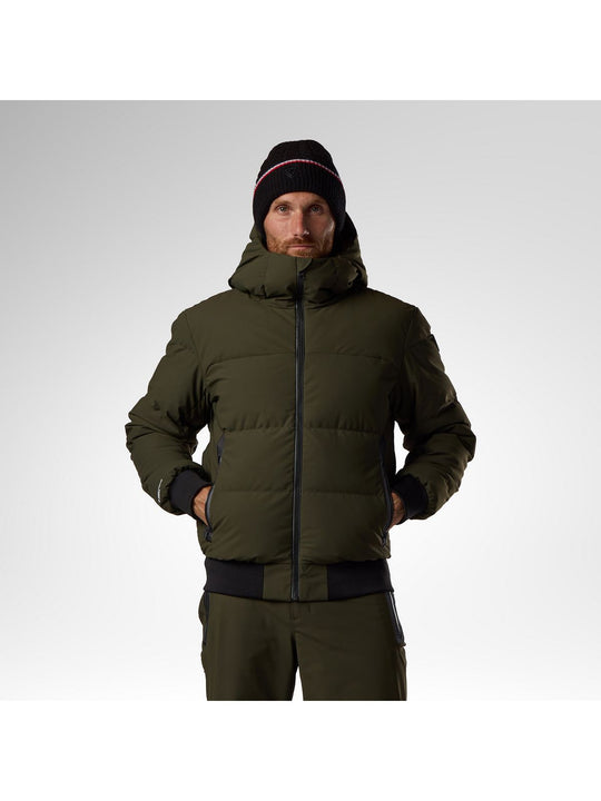 Kurtka narciarska męska ROSSIGNOL M Snowblaze Down Bomber Jacket zielona

