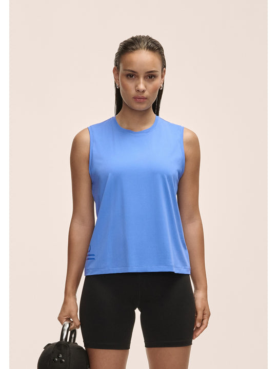 Koszulka damska treningowa Casall Graphic Tank niebieski - Adventure Sports
