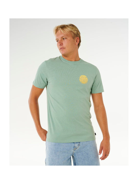 Koszulka męska RIP CURL Wettie Passage Icon Tee zielona
